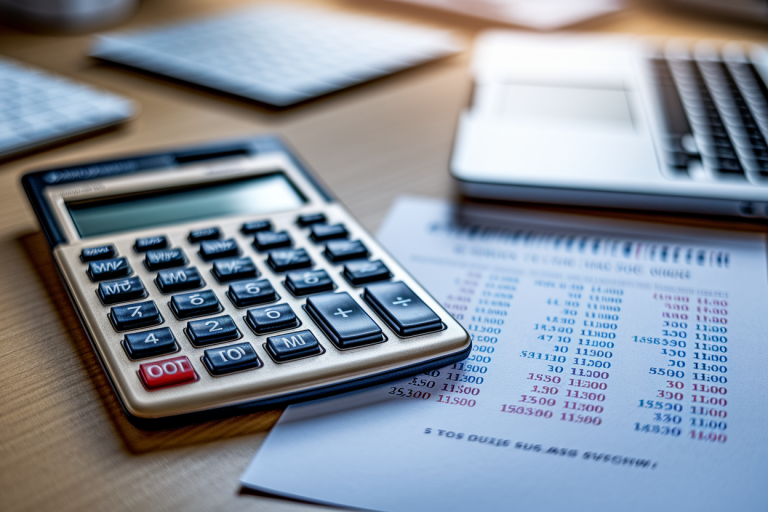 calculatrice-chiffres-tableau-bureau