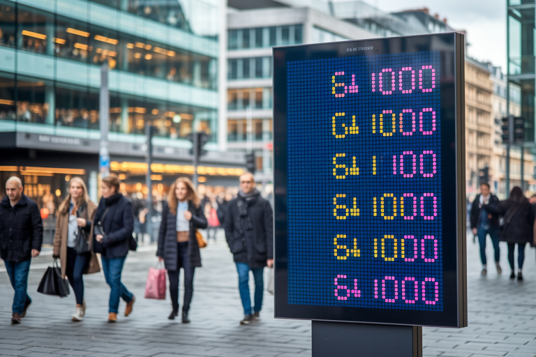rue-urbaine-passants-panneau-numerique-chiffres