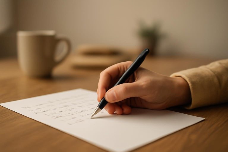 main-stylo-ecriture-bureau-bois