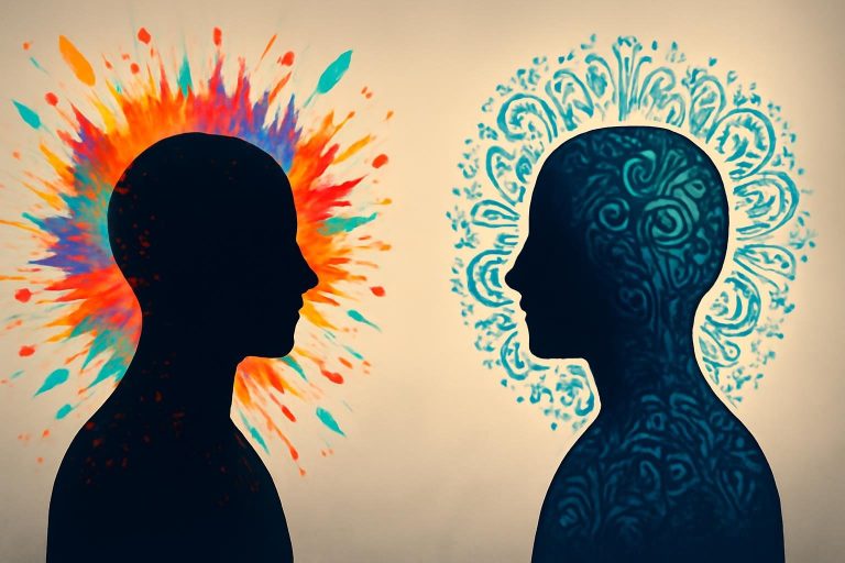 silhouettes-abstraites-couleurs-contraste