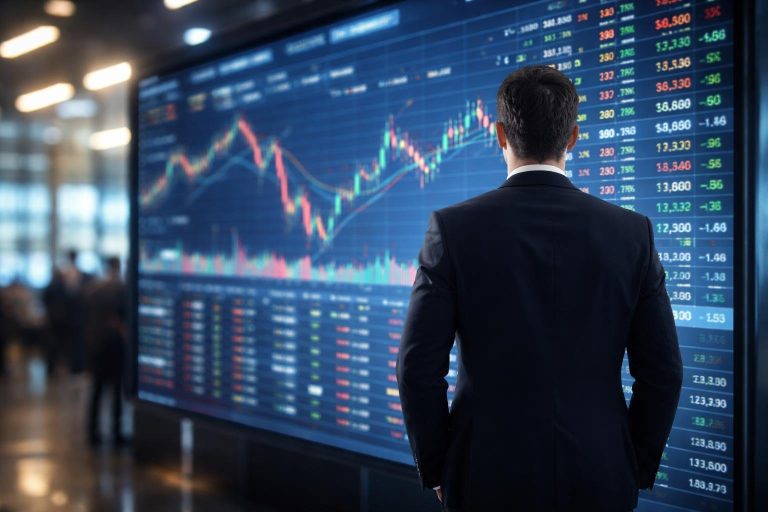 homme-affaires-costume-ecran-bourse